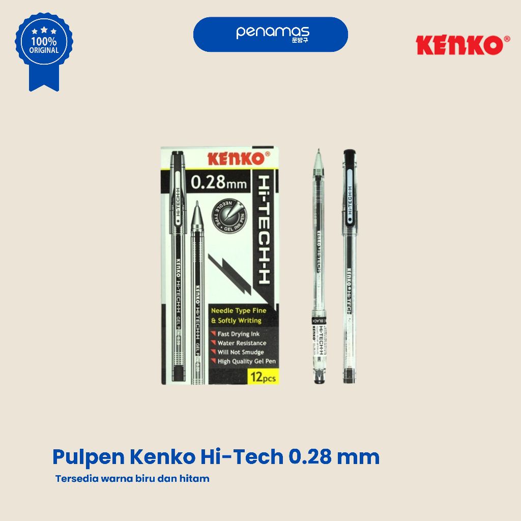 

PULPEN KENKO HI-TECH 0.28 MM / 1 PAK