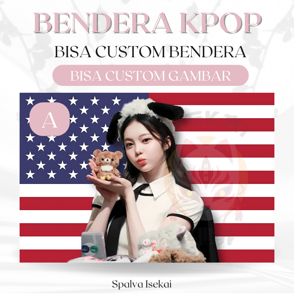 Bendera KPOP IAN H2H HEARTS2HEARTS / KPOP Flag / BENDERA AMERIKA KPOP / KPOP Tapestry / Tapestri Kpo