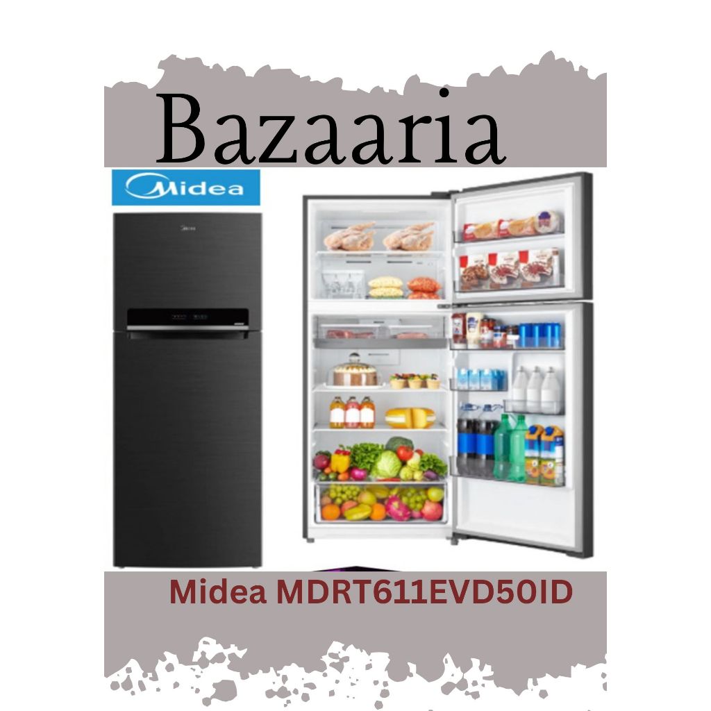 Kulkas 2 Pintu Midea 611 28ID 473 Liter
