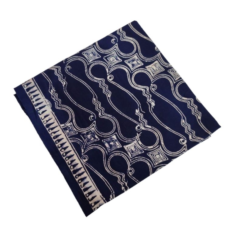Kain batik cap sewarna jogja parang bagong biru