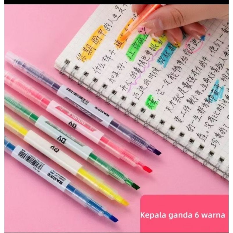 

stabilo 2 sisi 1 pack isi 6 pcs