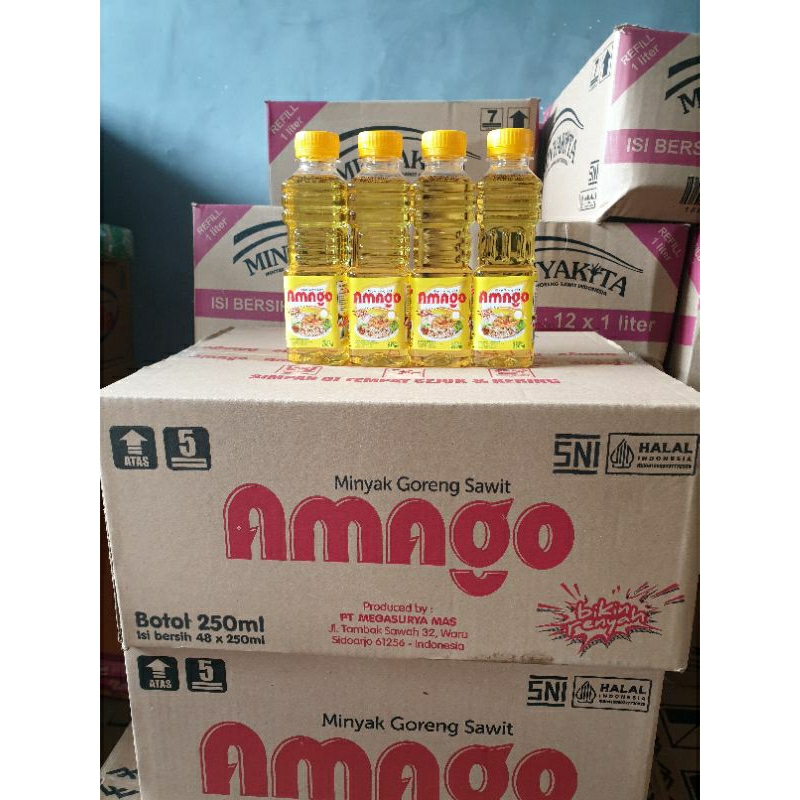 

Minyak goreng Amago 250ml/botol
