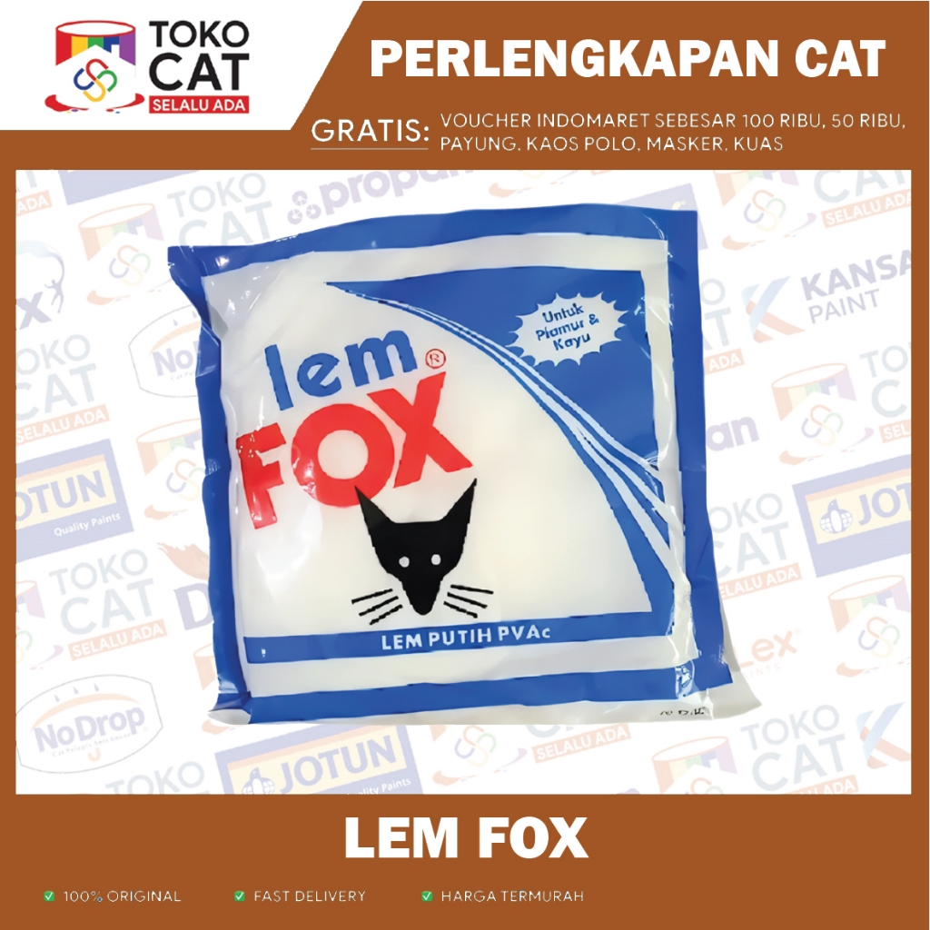 LEM SERBAGUNA | LEM FOX PUTIH SACHET 350 GR