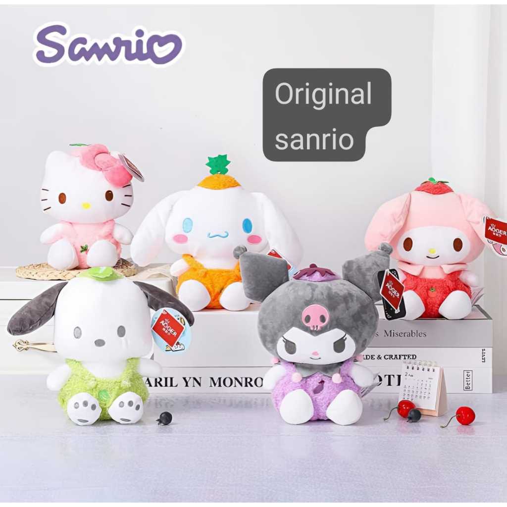 License Sanrio x Aoger Boneka Sanrio Edisi 5 Sekawan Boneka Sanrio Original Sanrio