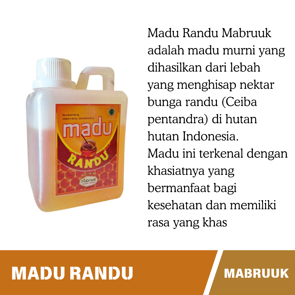 

Madu Randu 1KG - Menambah Daya Tahan Tubuh dan Mengobati Berbagai Macam Penyakit - Mabruuk