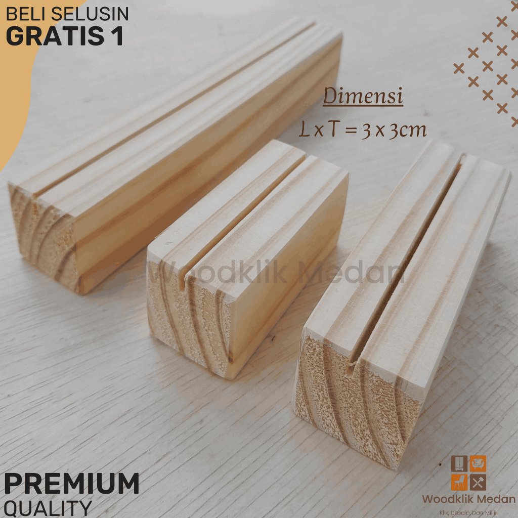 STAND akrilik kayu 5cm-20cm/ DUDUKAN akrilik kayu 2mm,3mm BISA CUSTOM/ Wood HOLDER/Stand LED akrilik