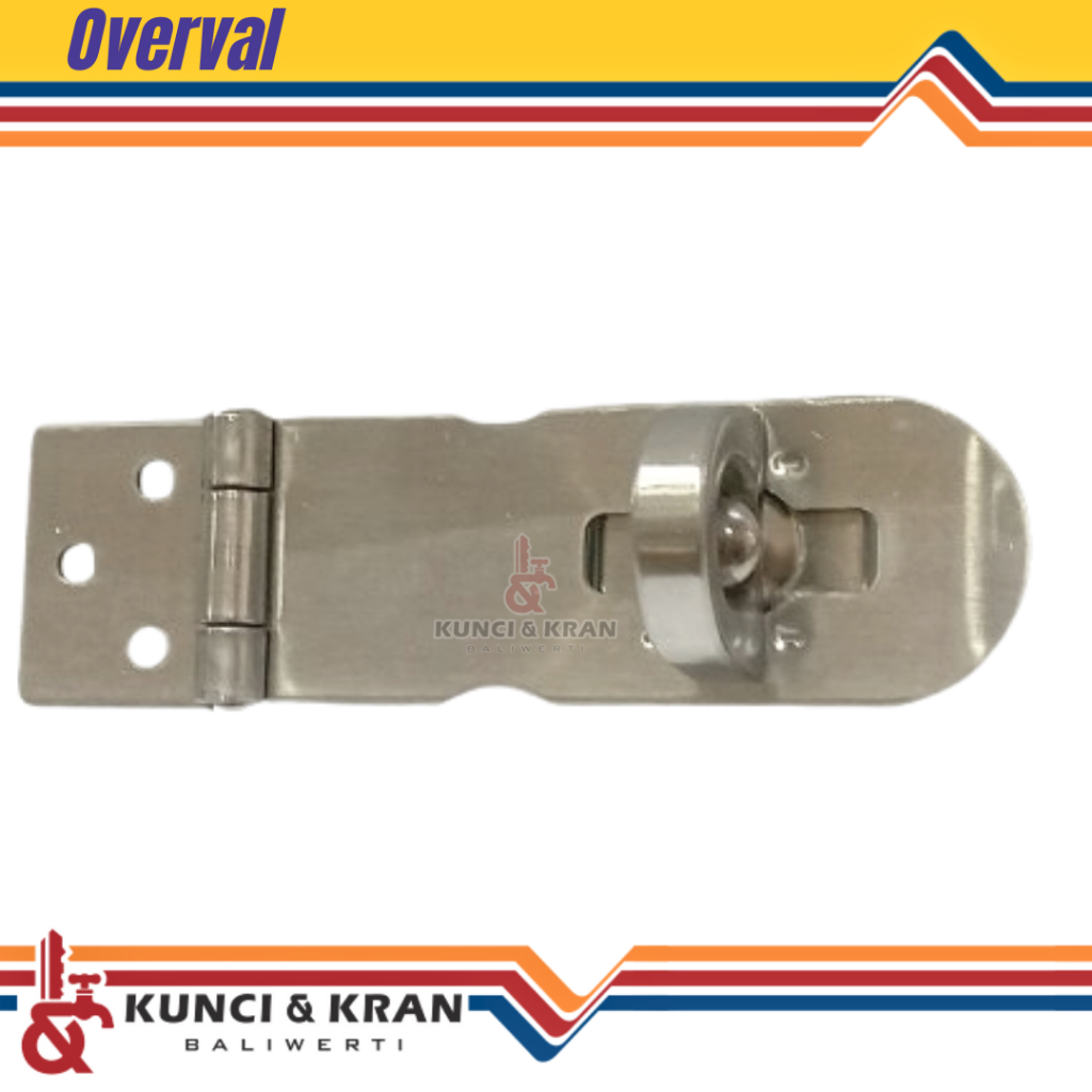 Overval Keyola L Stainless Steel Overval Pintu atau Box