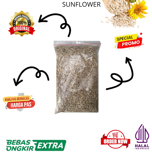 

Petite SUNFLOWER SEED 1 KG - BIJI BUNGA MATAHARI HALAL NATURAL IMPORT