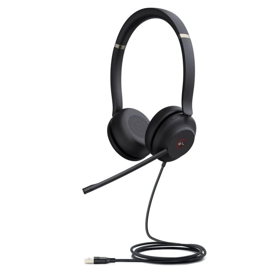 Headset Call Center Yealink UH37 Dual - USB Wired Headset (USB-A)
