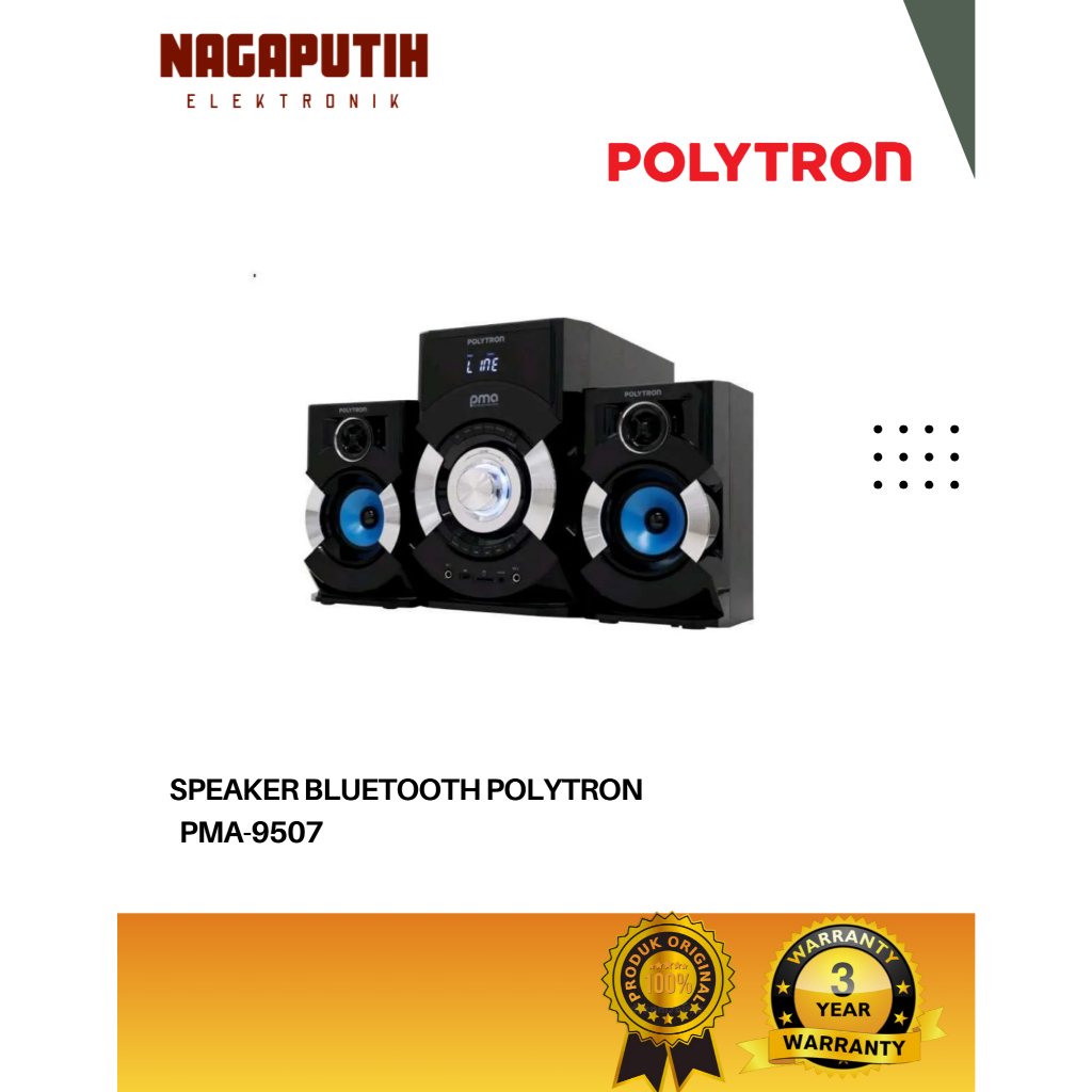 POLYTRON SPEAKER MULTIMEDIA PMA-9507 GARANSI RESMI