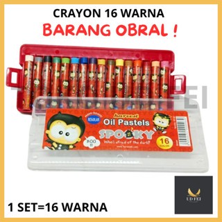 

(OBRAL/1 SET 16 WARNA KODE 88594) CRAYON 16 WARNA/ CRAYON WARNA/ CRAYON NON TOXIC/ KRAYON ANAK/ KRAYON FANCY