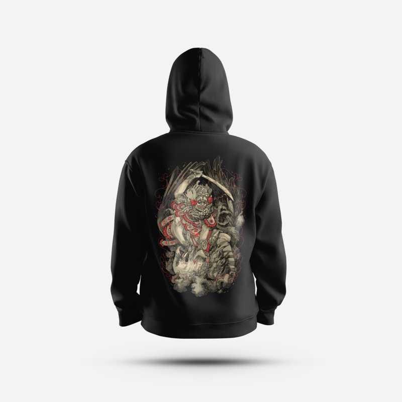 HOODIE CULTURE HERO TARIAN KEMATIAN Wayang Jawa Ramayana Rahwana Shinta Hanoman Jatayu Budaya Indone
