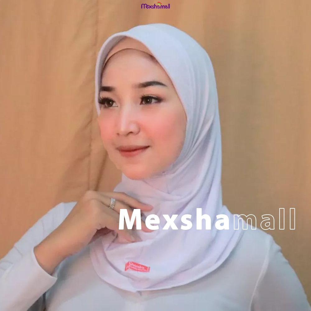 Hijab Sport Nadira Jersey Premium I Kerudung Sport Instan Polos By Shamira