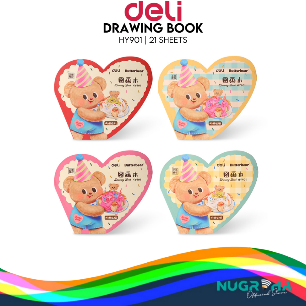 

Deli Buku Gambar Drawing Book Set Lucu Anak HY901