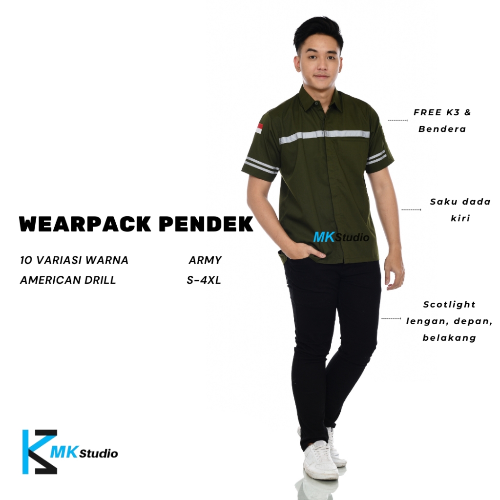 baju kerja safety murah/baju karyawan kantor pabrik lapangan proyek/baju karyawan komunitas praktek