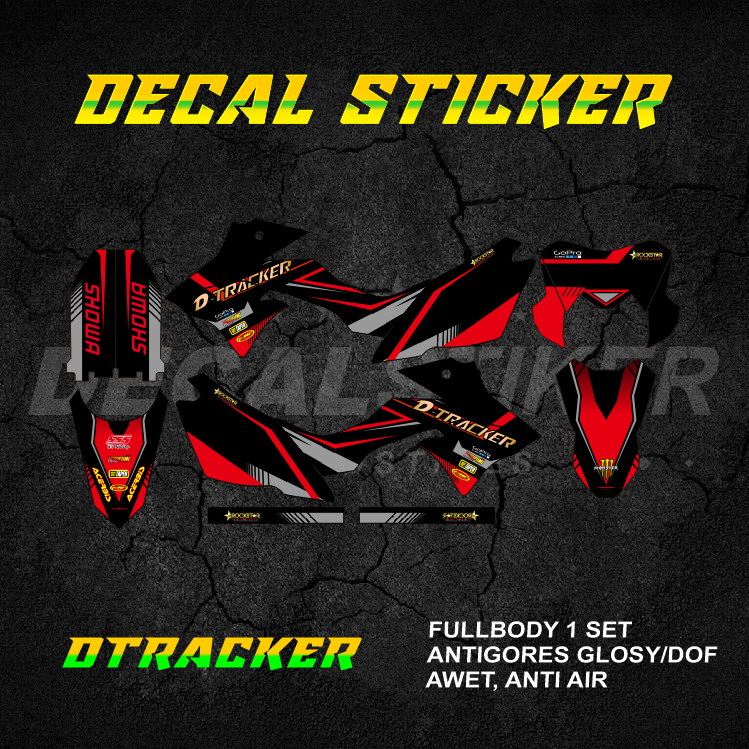 DECAL STIKER DTRACKER 150 FULLBODY (003) DEKAL STICKER DTX SE 2016 2017 2018 2019 2020 2021 2022 202