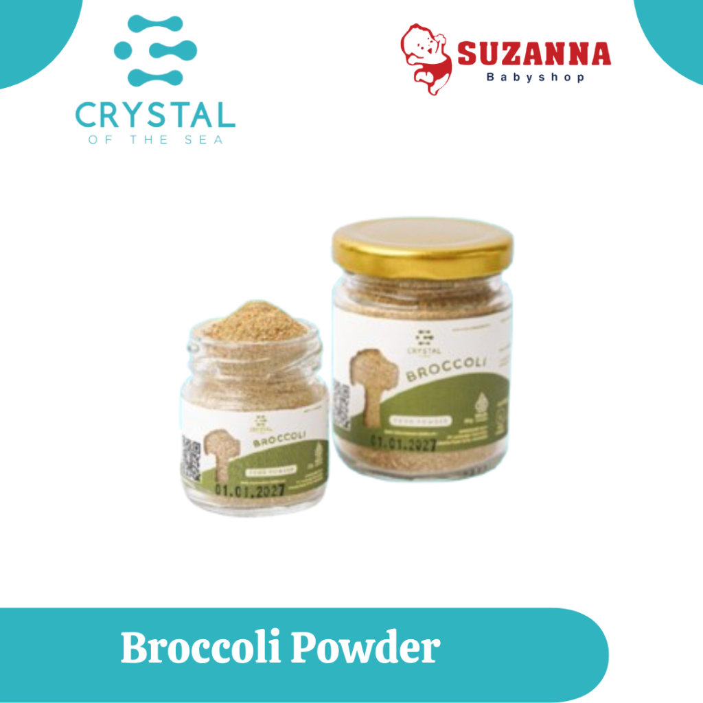 

Crystal Farm Broccoli Powder - Bubuk Sayuran Brokoli / Bumbu MPASI Natural