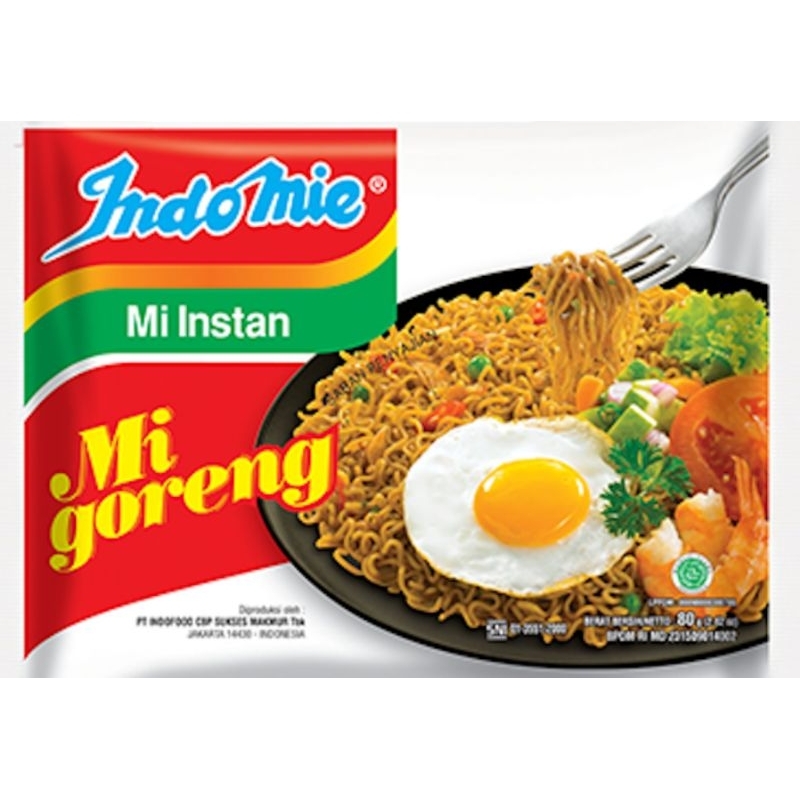 

mie Indomie goreng ukuran 80 gr 5 pcs