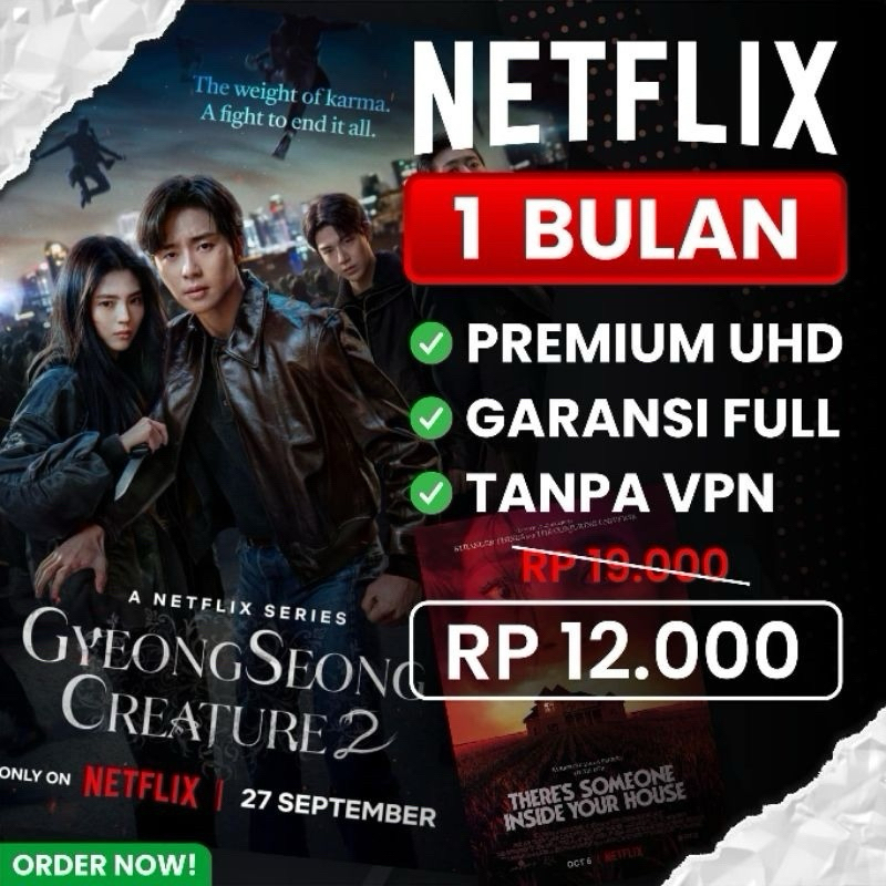 NETFLIX NETFLIXX PREMIUMS PRIVAT PROFILL 1BULAN