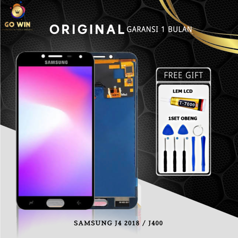 ORIGINAL LCD SAMSUNG J4 2018 / J400 FULLSET TOUCHSCREEN