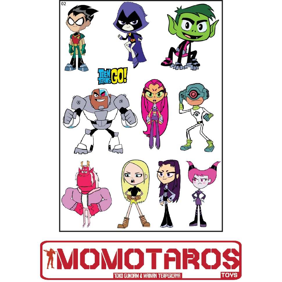 

Sticker Teen Titan Go Super hero DC 1 pc