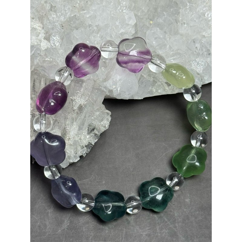 gelang crystal fluorite with certificate