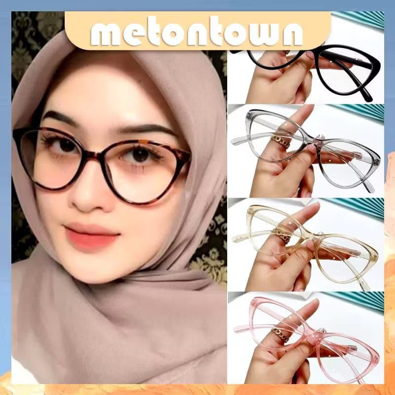 Kacamata Cat Eye Wanita Trend Terbaru, Kacamata Lensa Bening Women Eye Glasses