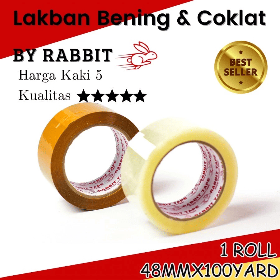 

Lakban Rabbit Tape 48mm x 100 yard