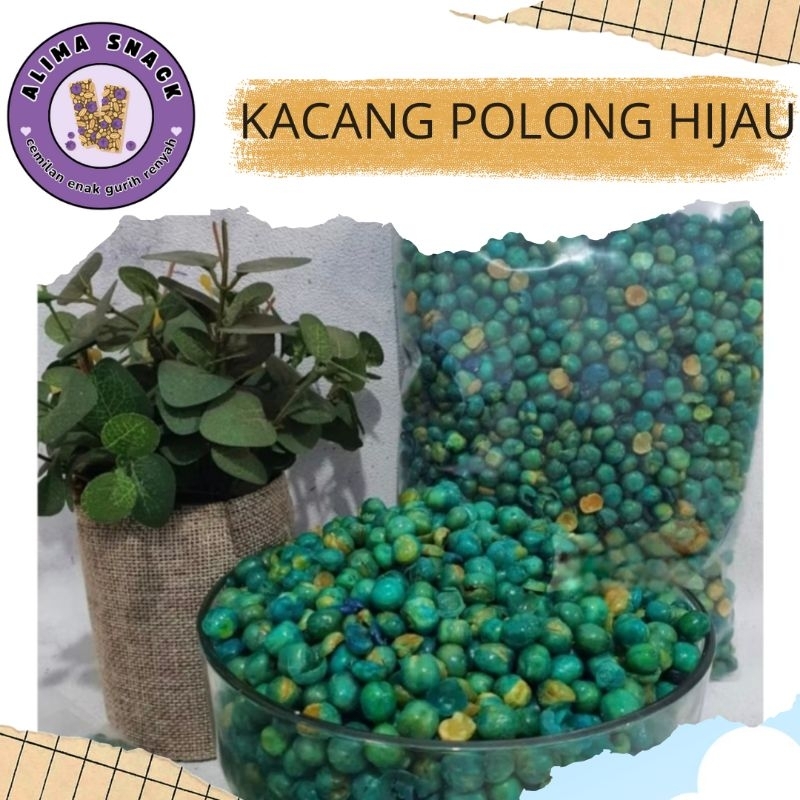 

Kacang polong hijau / Kacang jaipong 250 gram 500 gram 1 kg asin gurih