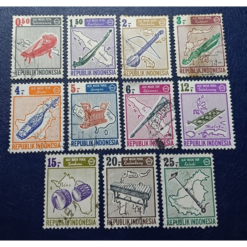 

Prangko Lawas Indonesia Alat Musik Thn 1967