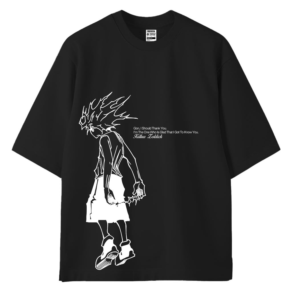 JIKOSH. HxH Project Killua & Gon Oversized T-Shirt White