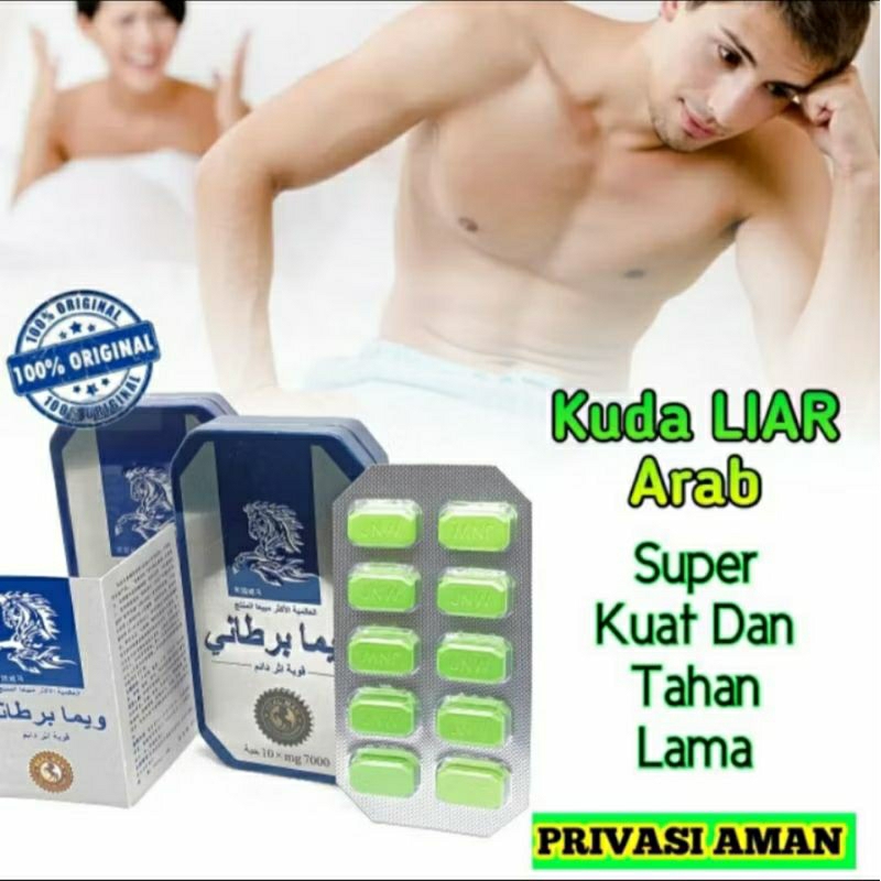 WA YAUMA BARTHANI (KUDA LIAR ARAB) OBAT STAMINA KUAT PRIA TAHAN LAMA ASLI 100% ISI 10 PIL ORIGINAL