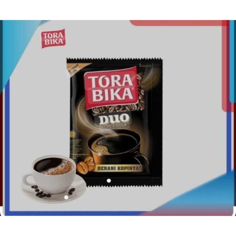 

TORA BIKA DUO kopi hitam + gula isi 5 saset 10 saset nikmat mantap