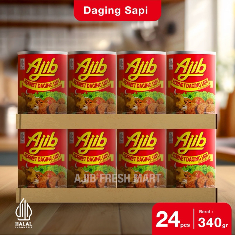 

Kornet Daging Sapi Ajib Isi 24