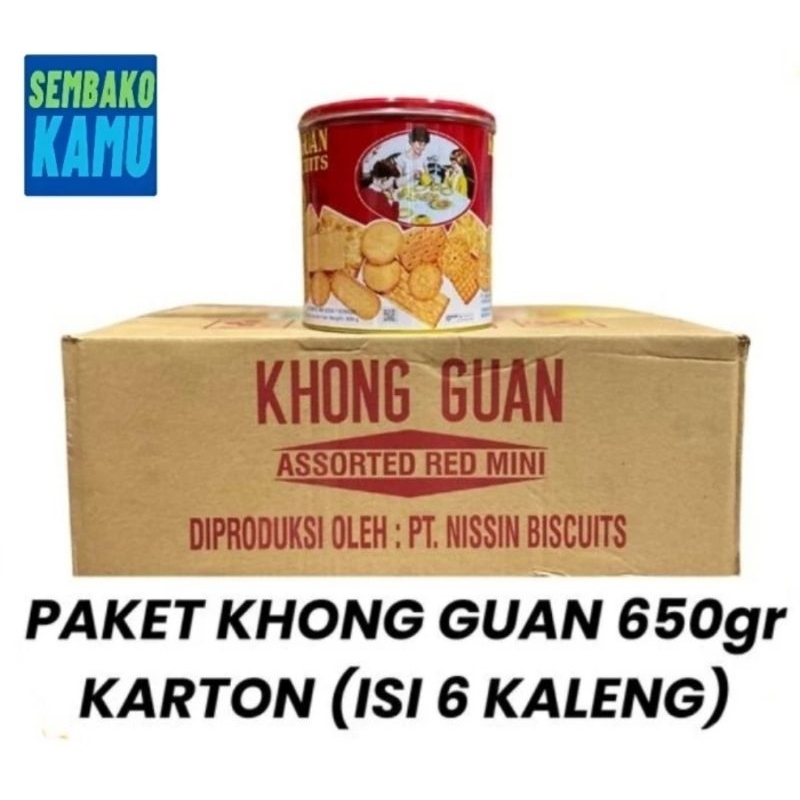 

Khong Guan Biskuit Kaleng Mini 650 gr - 1 Dus Isi 6 pcs