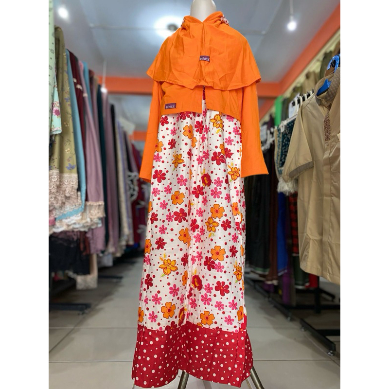 PROMO DISKON RAMADHAN set gamis anak ukuran 10