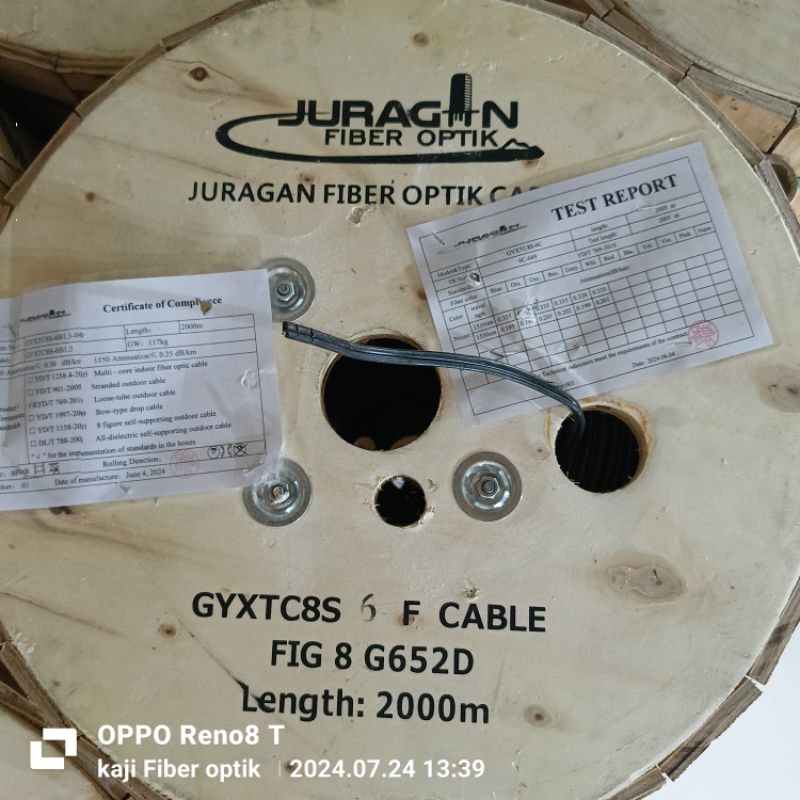 kabel fig 8 6core / kabel 6 core / KABEL FO 6 CORE FIG 8