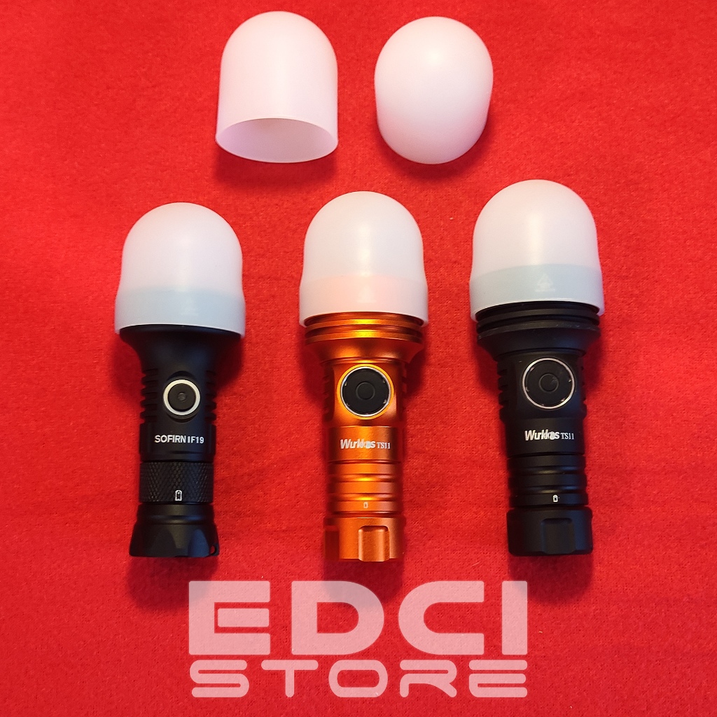 Diffuser Silikon Sofirn/Wurkkos 39mm untuk Wurkkos TS11, Sofirn IF19, dll