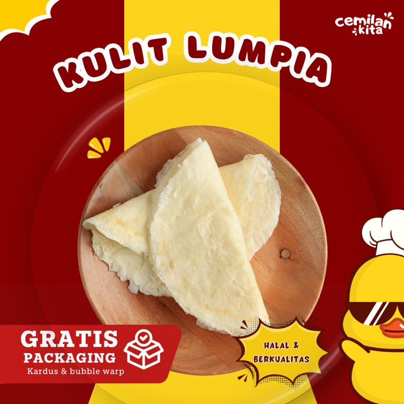 

Kulit Lumpia - Frozen Lumpia - Diameter20cm- Kulitpiscok