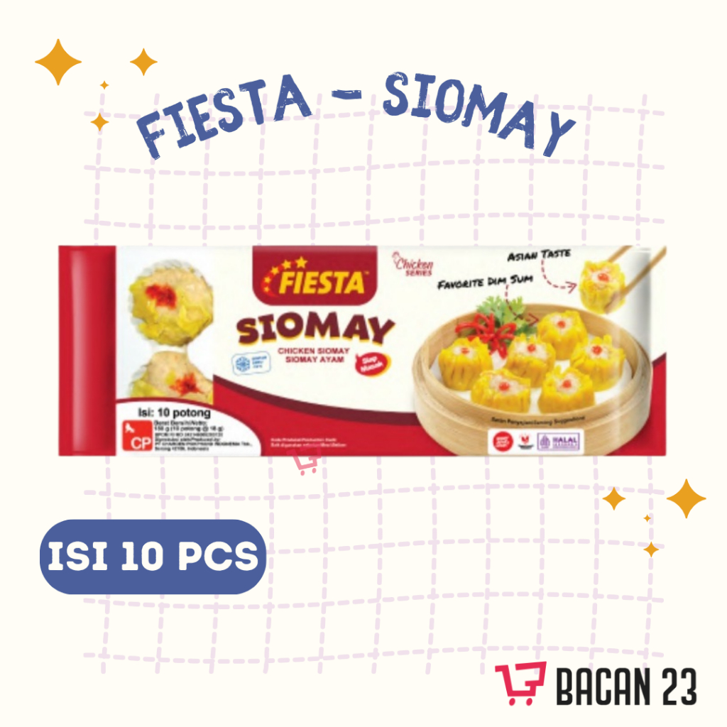 

Fiesta Siomay Ayam (10pcs x 180gr) / Dimsum Somay / Bacan 23 - Bacan23