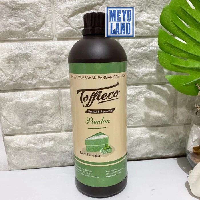 

Toffieco Pasta Pandan 1 Kg - Toffieko Perisa Dan Pewarna Rasa Pandan