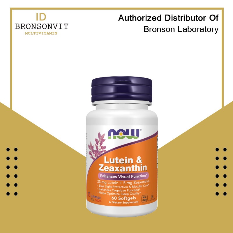 Now Food Lutein & Zeaxanthin 60 Softgels Now Lutein Zeaxanthin Kesehatan Makula Mata ORI USA