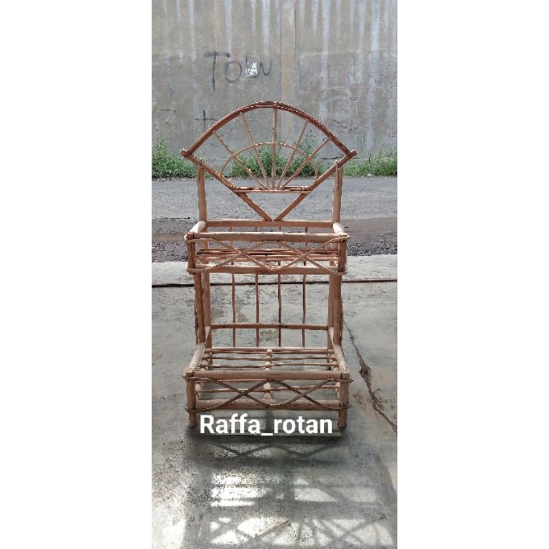 Parcel rotan tingkat 2 Hampers Keranjang Parcel