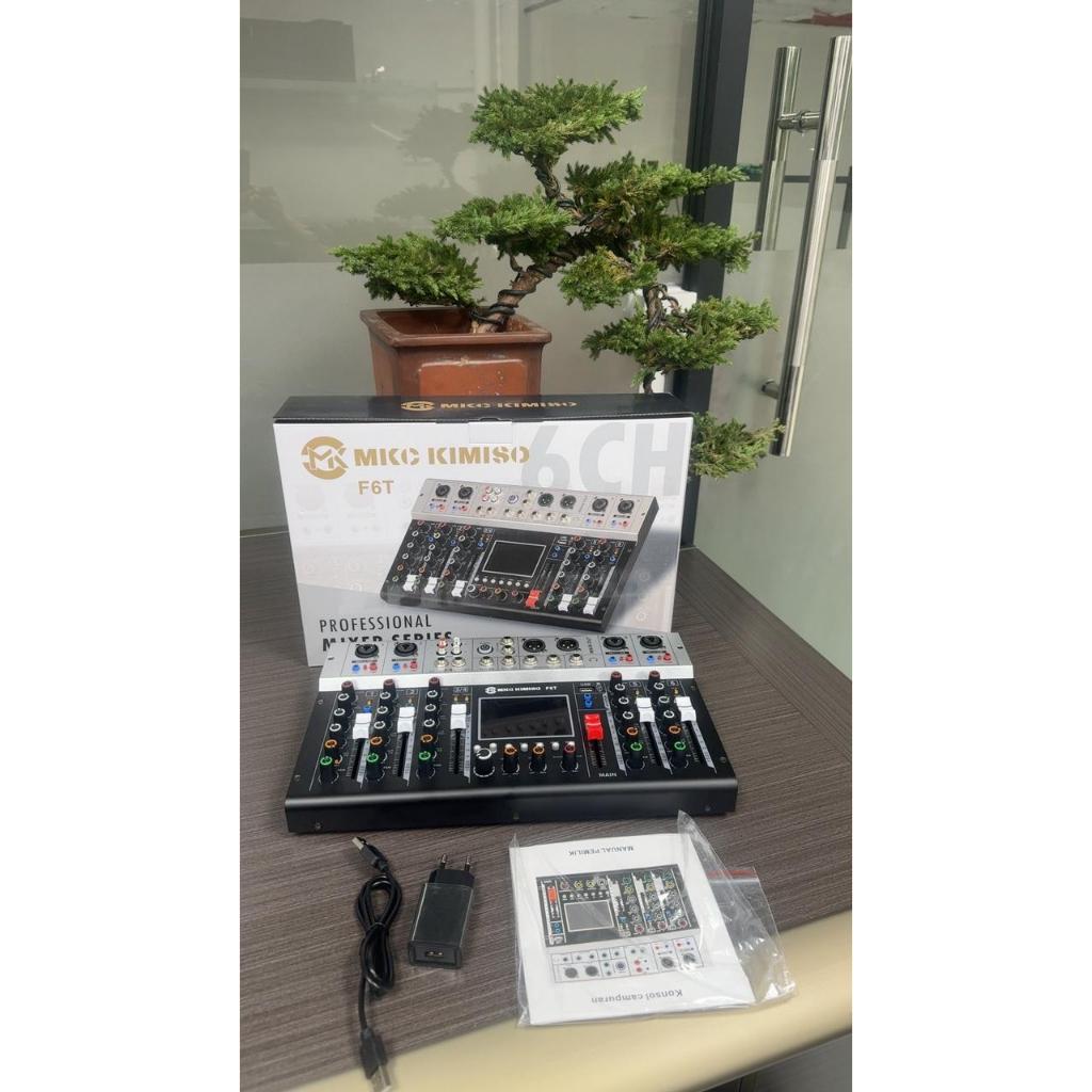 MIXER F6T/F8T audio mixer professional Sound equalizer 6/4-channel 16 DSP signal USB
