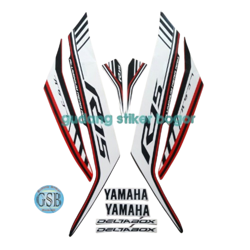 stiker striping Motor Yamaha R15 2016 Putih