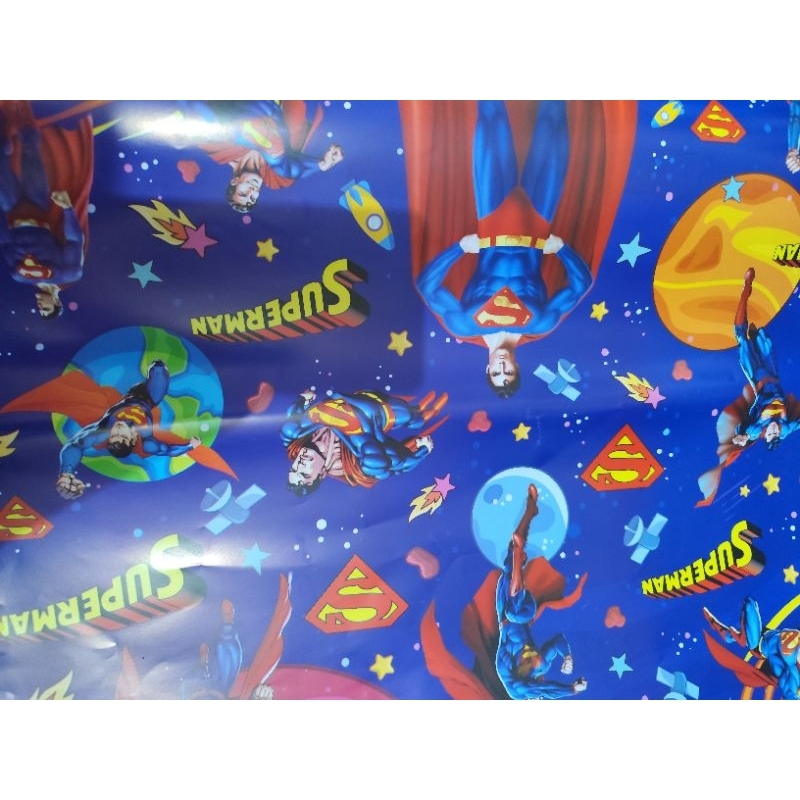 

kertas kado superman glossy