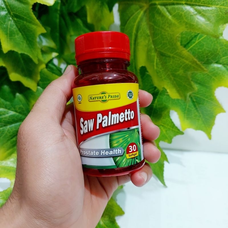 Saw Palmetto isi 30 Softgels Nature Natures Nature's pride Untuk Kesehatan Pembesaran Prostat