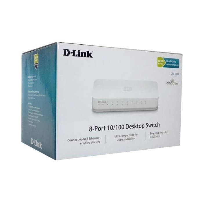 Dlink Switch 8 Port Gigabit Dgs1008a /Switch Hub 8 Port Dlink DGS1008A