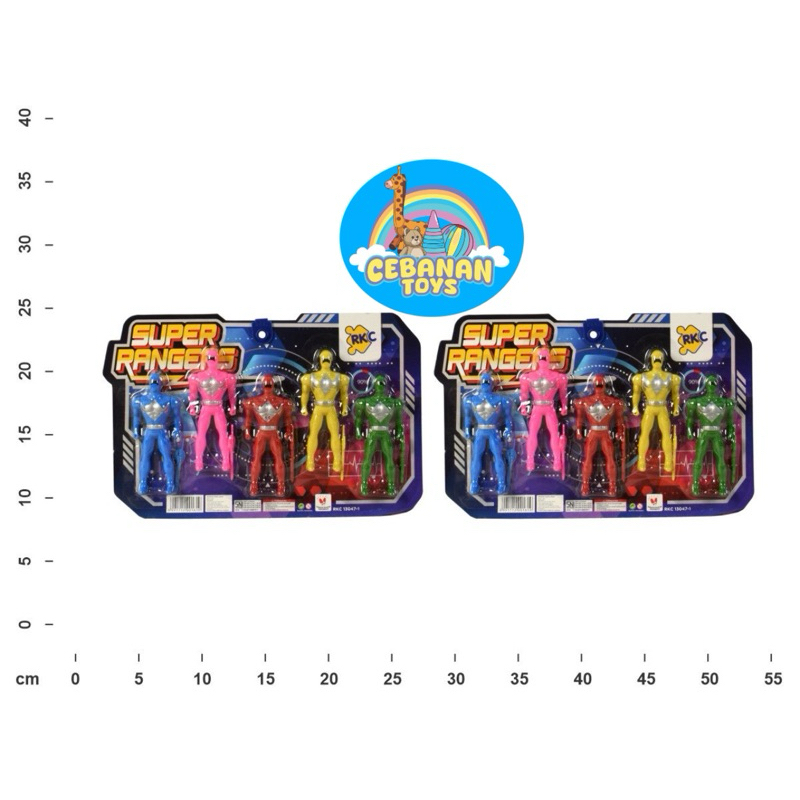 Mainan Super Ranger || Robot Power Ranger || Power Ranger isi 5 || Robot robotan Power Ranger