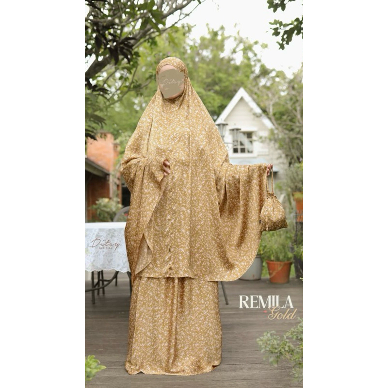 Mukena Ditsy Remila Gold